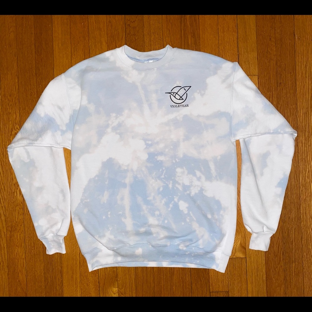 Violetear Tie Dye Crewneck Grey/White